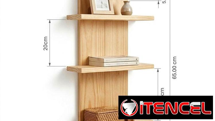 Repisa de pared 3 niveles ESTILO MODERNO MUEBLE