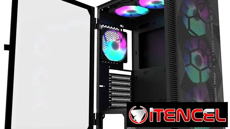 Chasis midtower Montech X3 mesh con 6 fanes RGB y cristal lateral52815418