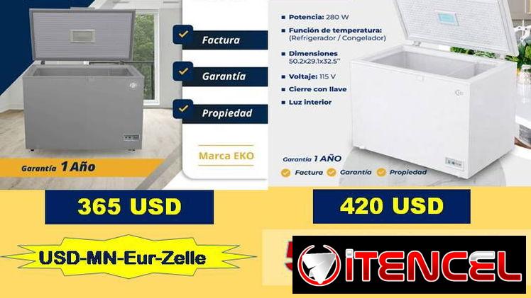 NEVERAS…Tlf 56579735…./(USD-MN-Eur-Zelle)/ 1 Año de Garantía…Recogida en Marianao/Tpte (Costo Adicional)