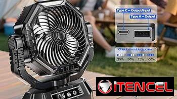 50USD ventilador Recargable portátil TT-15 para los apagones y no pase mas calor