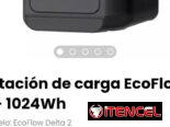 Estación de carga EcoFlow Delta  2 – 1024Wh. Carga ultra rápida: 0–80% en 50 min, 0–100% en 80 min