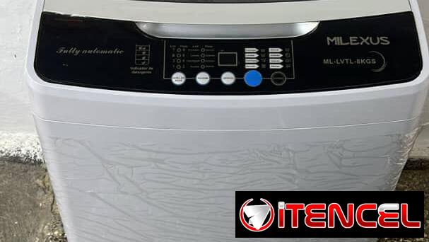 Lavadora automática milexus 8kg