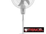 Ventilador recargable,  con panel solar y bombillo adicional