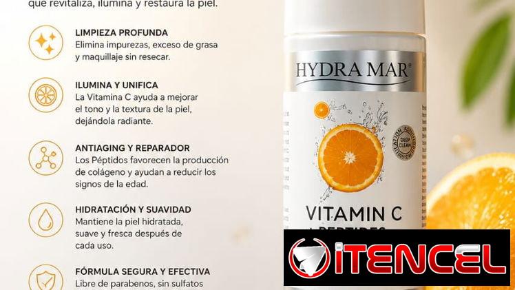 espuma limpiadora facial enriquecida con Vitamina C y Péptidos