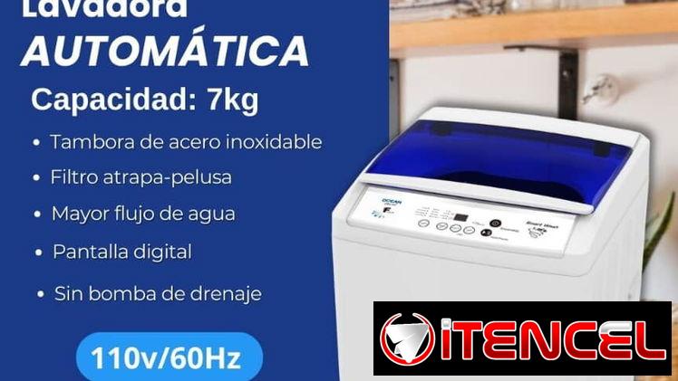 Lavadora automática 7kg OCEAN. Garantía por 1 año
