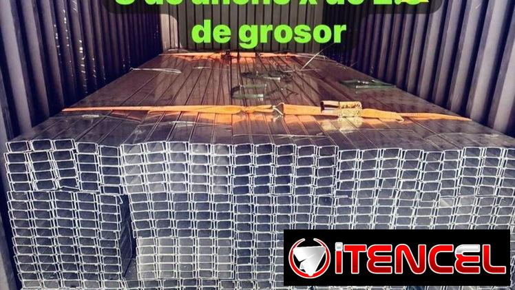 Purles galvanizados originales de 6m x8 de.