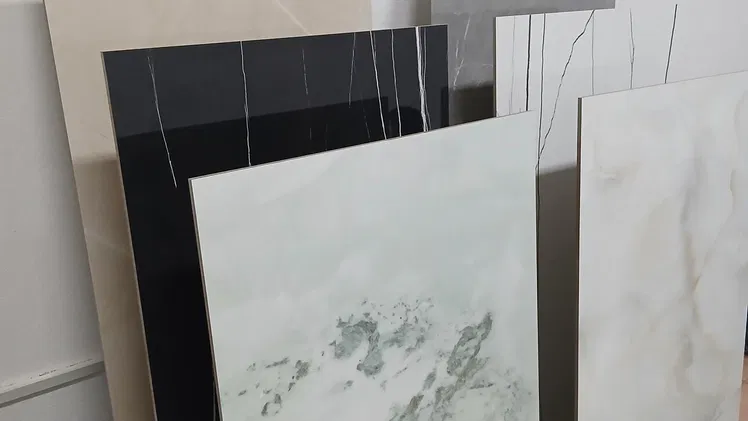 Porcelanato negro,gris,crema,blanco