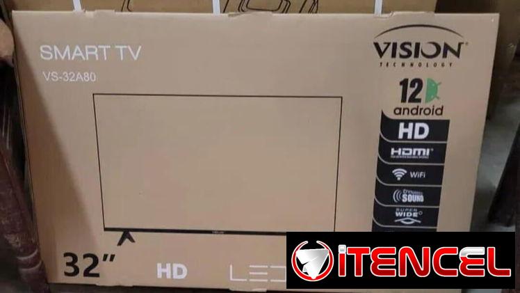 Tv vision con soporte y cajita incluida