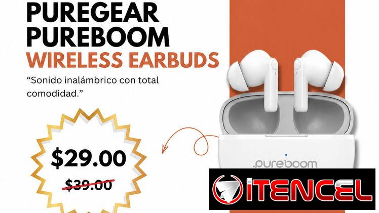 PureGear PureBoom Wireless Earbuds | videojuegoshabana.com