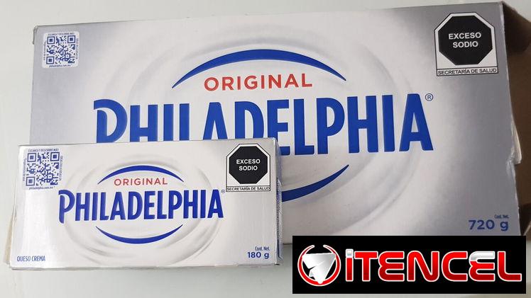 QUESO Philadelfia Original  pqte 180 g. 5 usd o la caja de 4 en 24 usd llamar 78605934.