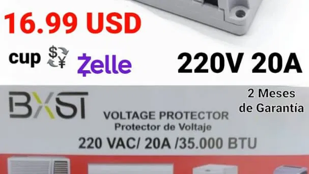 Protector de Voltaje 220V 20 A |Garantía 2 meses