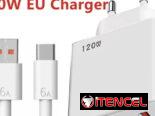 Cargador 120 watts para móviles de gama alta (Cable y Caja)