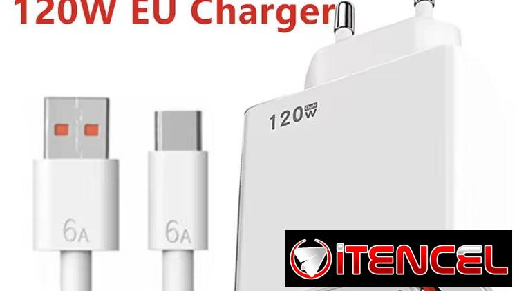Cargador 120 watts para móviles de gama alta (Cable y Caja)