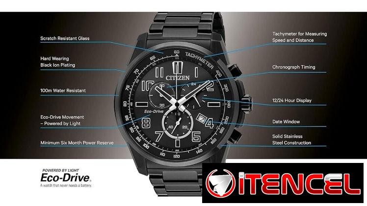 CITIZEN ECODRIVE BRYCEN (CA4285-68E) DE HOMBRE CON CRONOGRAFO , 43MM EN ACERO INOXIDABLE , SET CON MANILLA  58049738
