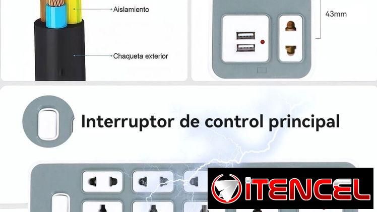 Extensión electrica con Puerto USB
