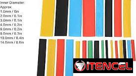 Kit de tubos termorretráctiles de 900 piezas