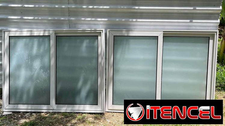 Puertas de aluminio, Paños fijos. Ventanas, ventanales, Closet de espejos,bajos de meseta