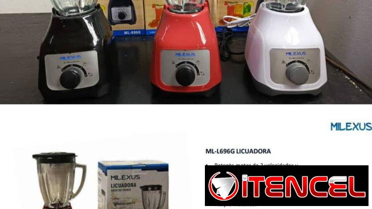 Batidora Milexus con vaso de cristal
