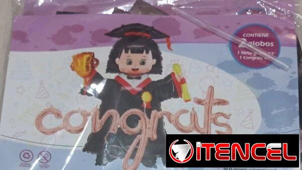 Tienda de Cumpleaños Set de 2 Globos Graduación M10