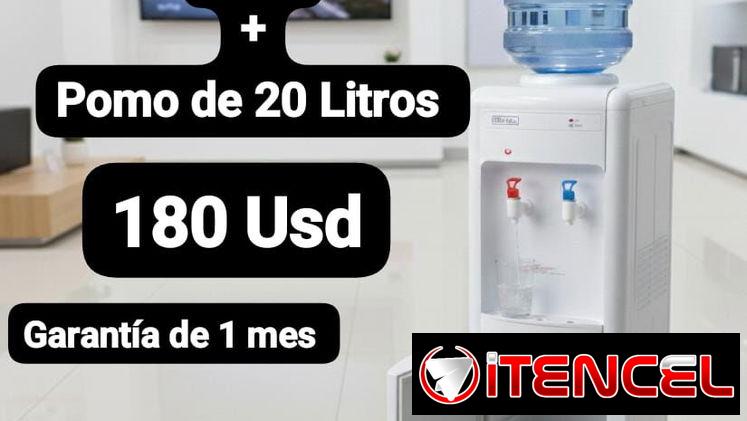 Dispensador de Agua Caliente y Fría Royal con Gabinete 110v + Pomo de 20 Lt, Garantía de 1 mes, Entrega 1 Usd