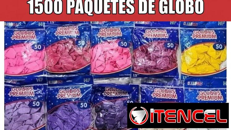 Paquetes de globos y globos cromados