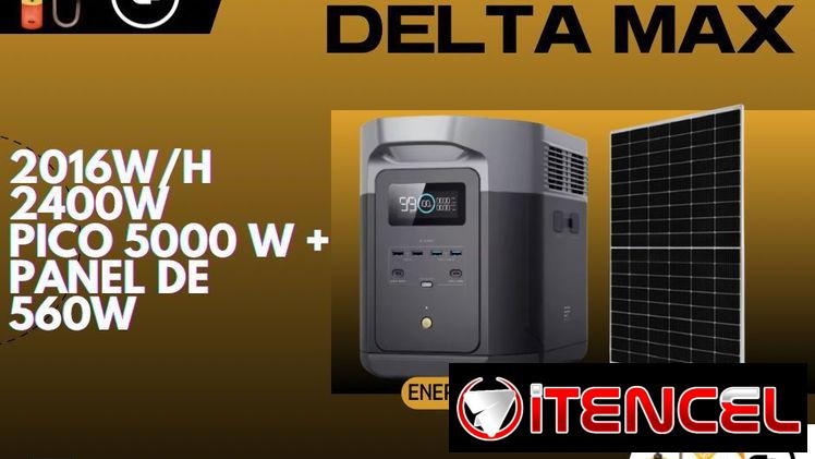 EcoFlow Delta max con panel solar