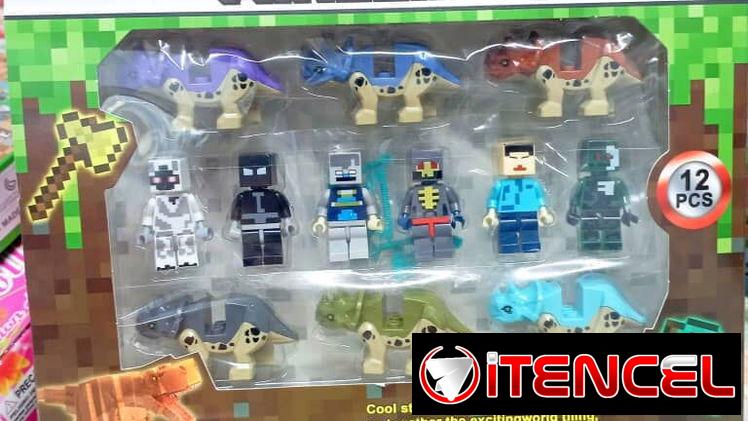 ✓ *SET MINECRAFT CON DINOSAURIOS* (Incluye accesorios)