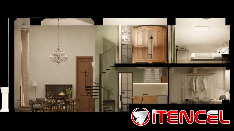 “Diseño de interiores, mobiliario y renders para negoclos y viviendas”