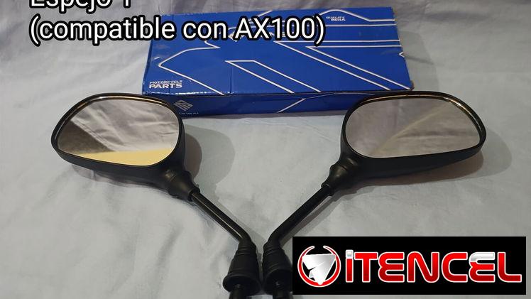 Espejos Retrovisores rosca 8 mm (compatible con ax100)