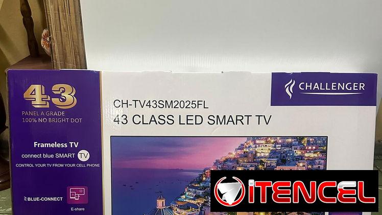 TELEVISOR 43 PULGADAS CHALLENGER CON SOPORTE DE PARED