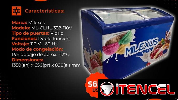🧊 650 🧊 NEVERA EXHIBIDOR VERTICAL MILEXUS 12 PIES. MENSAJERÍA CON FACTURA Y DE 6 MESES. TLF 54833699