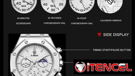 ☎️53544655 🛵 Entrega Disponible ⭐Reloj Smelody Cronógrafo Acero Inoxidable ⭐