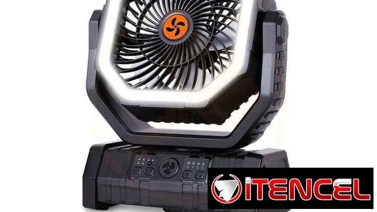 Ventilador Recargable F6 Portátil con LED y Control Remoto