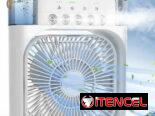 Ventilador-enfriador-humidificador de aire. Incluye el cable y cargador USB