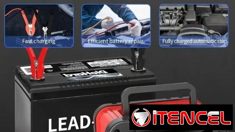 Cargador de baterías inteligente Automático  de 12 y 24 Volt, 10 Amp, de 110v y 220