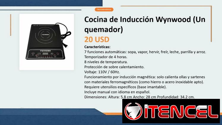 Cocina de Inducción Wynwood (Un quemador)