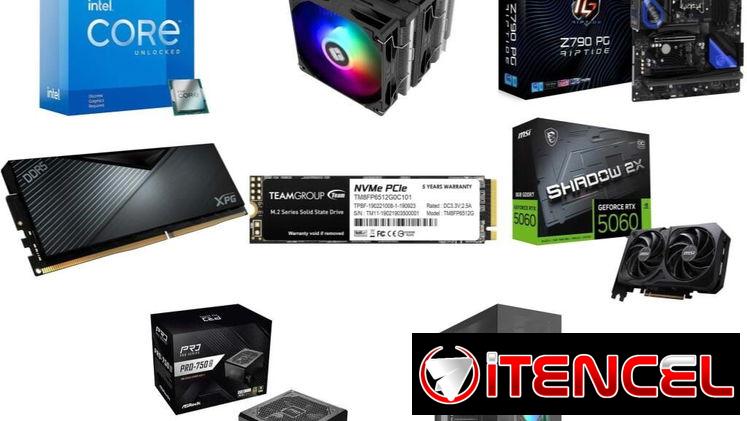 GAMER PC MSI RTX 5060 GANGA 🤩 i5-12600KF – ASRock Z790 PG  – 16GB – 750W – 512 SSD – CHASIS ✅PC COMPLETA KIT AMD