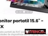 Monitor portatil 15.6″ – YXK. Pantalla portatil de 15.6″ compatible con: Laptop, Mac, PC, movil, tablet, etc