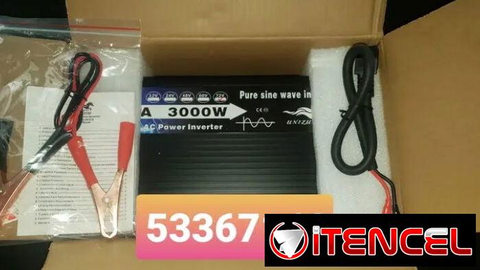 Haz que no te preocupe el APAGÓN del bloque con e⚡Inversor de corriente UNIZUKI Inverter 72V 3000W (Onda pura) (140 USD)