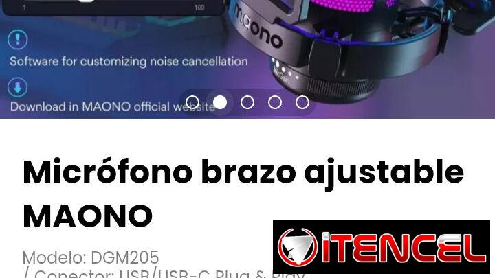 Micrófono brazo ajustable MAONO Modelo: DGM205