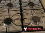 Cocina de gas de uso con horno