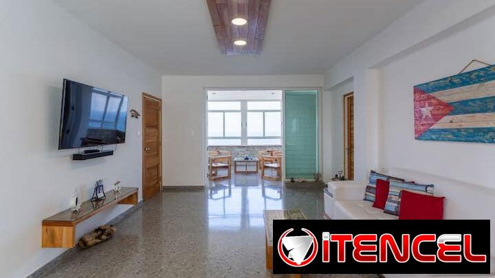 🛏️❄️ Apartamento de Lujo de 4 Habitaciones y 3 Baños con Vista al Mar en el Vedado REF 1227 🎁