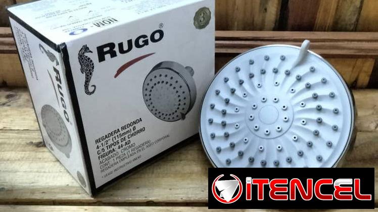 🚿Regadera o ducha redonda con 5 tipos de chorros de 4 pulgadas y media🚿