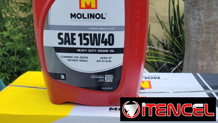 Aceite 15w-40. 5 litros. Motores Diésel. Molinol. Alemán.