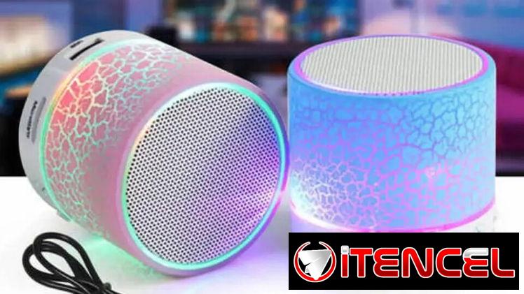 🔊 Altavoz Bluetooth Portátil LED 🔵 Con Luces, Ranura TF, Manos Libres y Sonido Potente 3W – Mini Speaker Ideal para PC