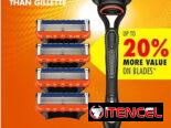 * Maquina de afeitar Gillette Fusion 5+ 5 repuestos