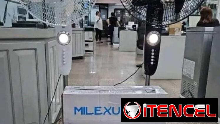 Ventilador Recargable 16 pulgadasde de Pedestal marca Milexus Batería Litihum duración 8 horas Precio $85 USD Transporte