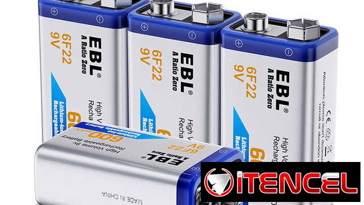 🔋​ BATERIAS RECARGABLES 9 VOLT 🔋​ MARCA EBL® 🔋 CALIDAD 🔋 LA MEJOR 🔋 600mAh 🔋 – 5.887.23.60