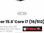 Acer 15.6¨Core i7 (16/512) Modelo: Acer Nitro V15