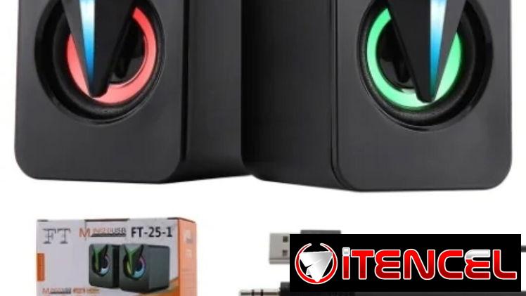 Bocinas RGB FT-25-1 – Altavoces duales 3W × 2